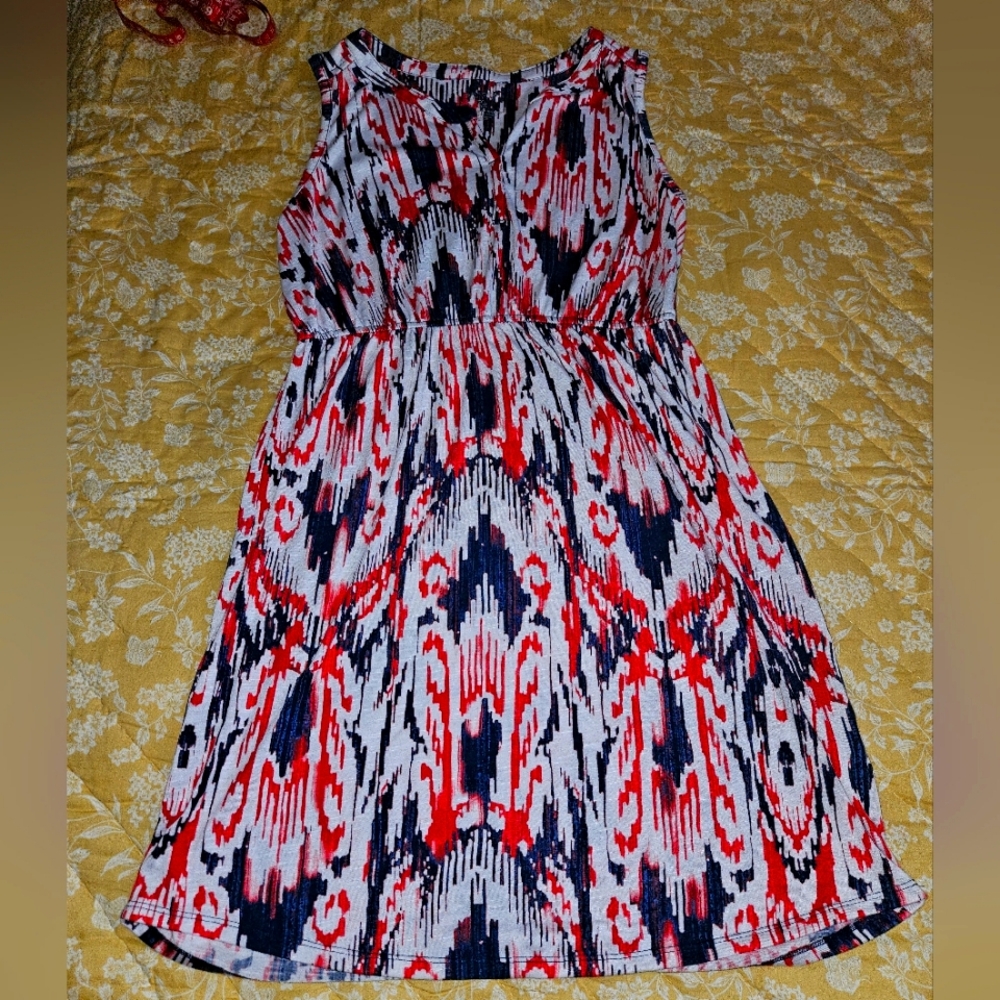 4/$20- Red white blue summer dress